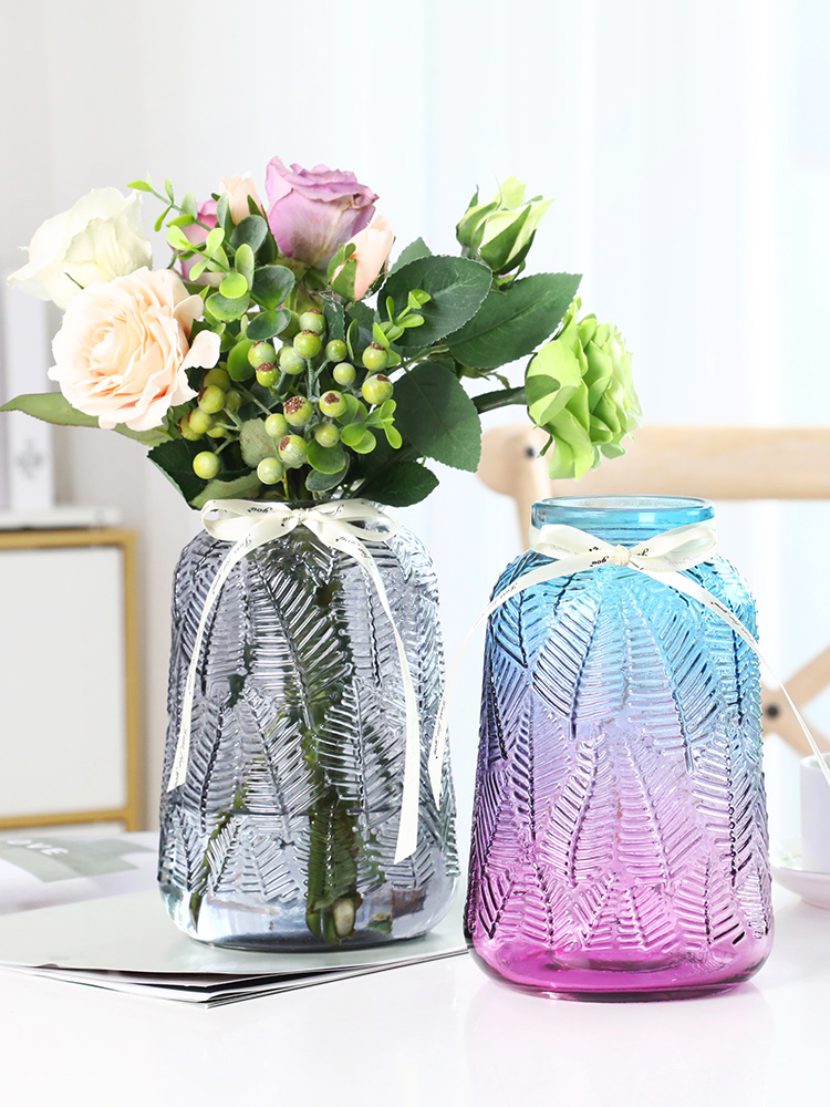 Creative glass vase transparent and simple-2.jpg